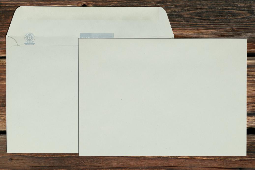 Kuvertierhüllen B5 176x250 mm Nassklebend Recycling Grau 100 g/qm